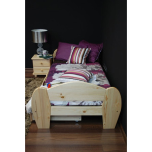 Kvalitní jednolůžková postel Kaira o rozměrech 90 x 200 01 - borovice