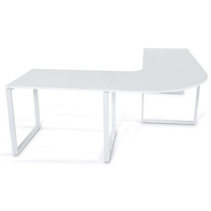 Vivo Designový pracovní stůl KOVO bílá