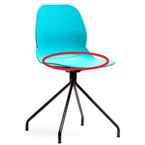Výprodej Jídelní židle SWEN Tyrkysová - kovová podnož II. jakost Č. 4