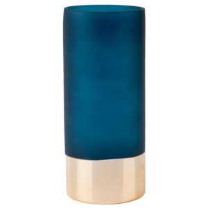 Modro-zlatá váza PT LIVING, výška 18,5 cm