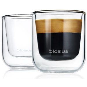 BLOMUS Nero set 2 termosklenic na espresso 0,08l