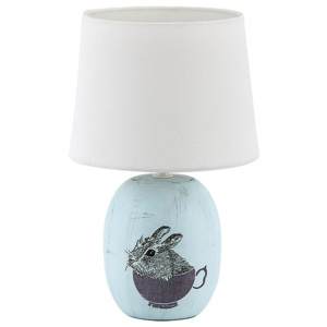Rabalux Stolní lampa Rabalux Dorka 4603 modrá se zajíčkem