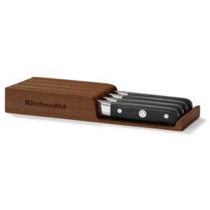 Steakové nože, dřevěný úložný box, 4ks KitchenAid (dřevo)