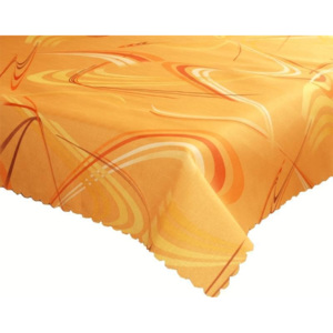 Forbyt Ubrus Dekorativní nešpinivý dezén Numero, Oranžový pr.120 cm