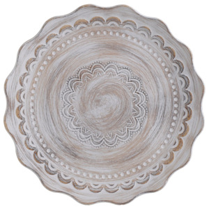 Dekorativní talíř z březového dřeva InArt Zoe, ⌀ 44 cm