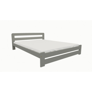 Dřevěná postel KV010 90x200 borovice masiv šedá