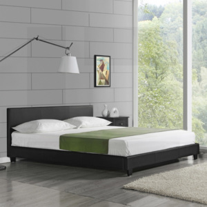 Čalouněná dvoulůžková postel VERON 140 x 200 Bílá