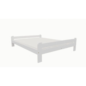 Dřevěná postel KV001 80x200 borovice masiv bílá