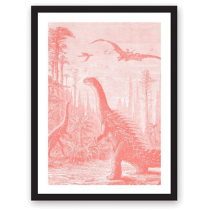 Plakát Ohh Deer Dinosaurs, 29,7 x 42 cm