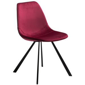 Dan-form Židle Pitch rubínově červená