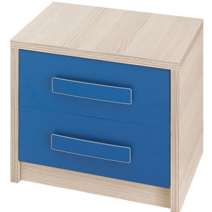 BR18 Noční stolek BREGI Barva: Jasan / Modrá
