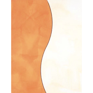 KS line Ivana WIDKB030, inzerto, vlna, oranžová, 25 x 33 x 0,7 cm