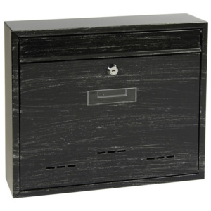 Ocelová poštovní schránka Richter BK.31.D rustikální černá