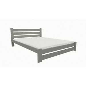 Dřevěná postel KV008 80x200 borovice masiv šedá