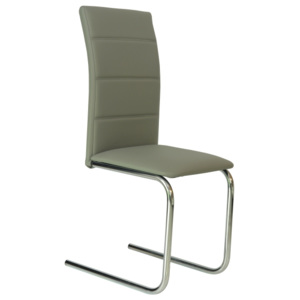 Designová stohovatelná kovová židle čalouněná Inna Eko kůže - K2