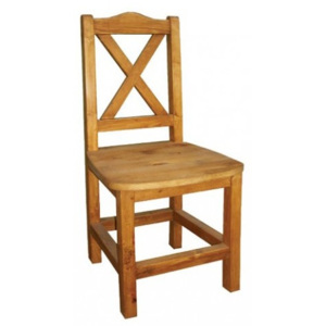 Jídelní židle masiv SIL 02 - výběr moření - K08 černá borovice