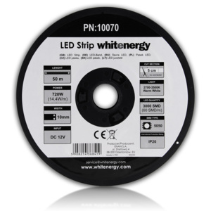WE LED páska 50m SMD5050 14.4W/m 10mm teplá bílá 10070