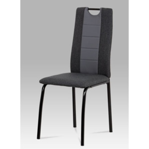 Jídelní židle v kombinaci šedé látky a šedé ekokůže DCL-399 GREY AKCE