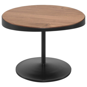 Odkládací stolek s deskou z ořechového dřeva Wewood - Portuguese Joinery Drop, Ø 60 cm