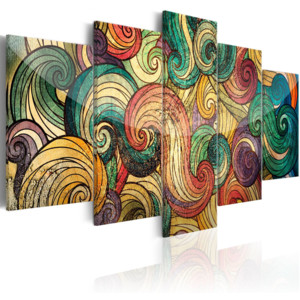 Obraz - Colourful Waves 200x100