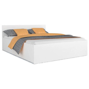 Manželská postel PANAMA 120x200 s roštem a matrací Bílá