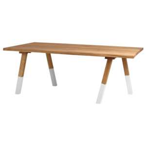 Jídelní stůl v dekoru dubového dřeva Custom Form Wolker, délka 200 cm
