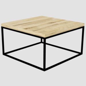 Stolek Leko (Rozměr: 60 x 60 cm, Výška stolu: 40 cm, Materiál desky: Dubová spárovka)