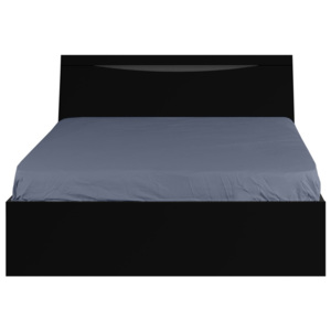 Černá dvoulůžková postel Artemob Letty, 160 x 200 cm