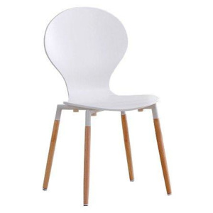 Halmar Jídelní židle K164 bílá/buk