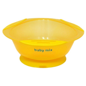 Dětská protiskluzová miska Baby Mix žlutá