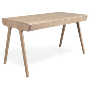 Pracovní stůl z dubového dřeva s úložným prostorem Wewood - Portuguese Joinery Metis
