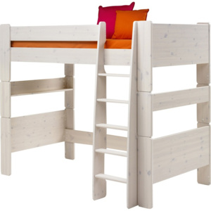 Dětská vyvýšená postel Dany 90x200 cm (výška 164cm) - masiv/bílá