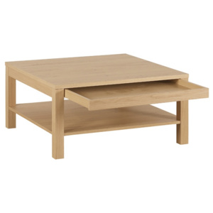 Konferenční stolek čtverec Nando - dýha dub