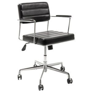 Černá kancelářská židle Kare Design Dottore