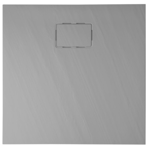 Sapho ATIKA sprchová vanička z litého mramoru, čtverec 90x90x3,5cm, šedá, dekor kámen