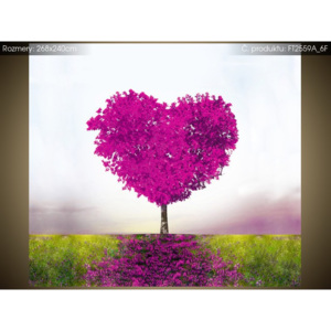 Fototapeta Tmavě růžový strom lásky 268x240cm FT2559A_6F