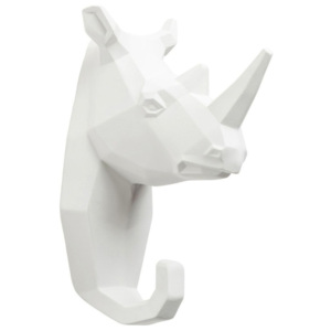 Bílý nástěnný věšák Kare Design Rhino