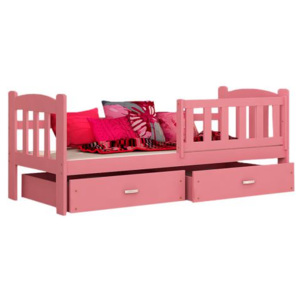 Dřevěná dětská postel ALAN 160x70 Color Šedá
