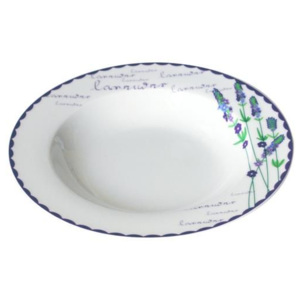 TORO | talíř polévkový, keramika-p,levandule, 21,5x3,5cm