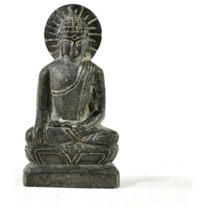 Kamenná soška, Buddha, ručně vyřezávaná, 6,5x3,5cm