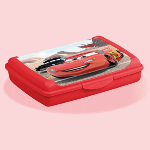 Keeeper Svačinkový box Cars 0,5 l - červený