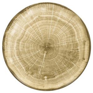 Woodart talíř mělký 29 cm, hnědozelený