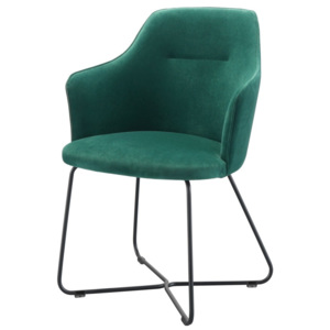 Tmavě zelená židle s područkami Wewood - Portuguese Joinery Sartor