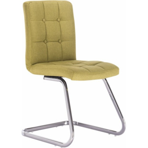 Tempo Kondela Designová stolička, zelená látka, LAVINIA