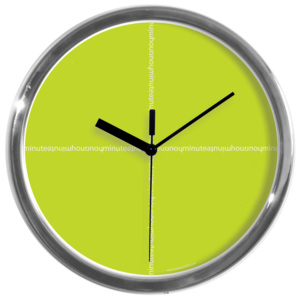 Designové nástěnné hodiny: Hour Minute-zelené, Výběr barev Šedá