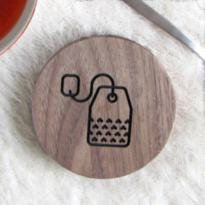 Maddera Design Tea bag Typ dřeva: Dub, Barevný okraj: Mint