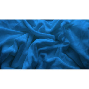 Mikroflanel dvojlůžko modré Rozměr: 180 x 200 cm (dvojlůžko)