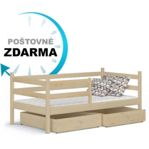 Dřevěná postel JACEK P Borovice