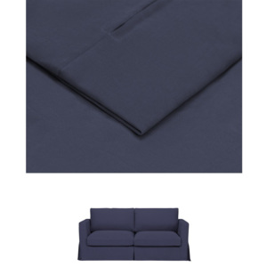 Tmavě modrý povlak na trojmístnou pohovku THE CLASSIC LIVING Jean