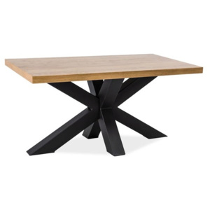 Konferenční stolek CROSS B dřevo masiv/kov